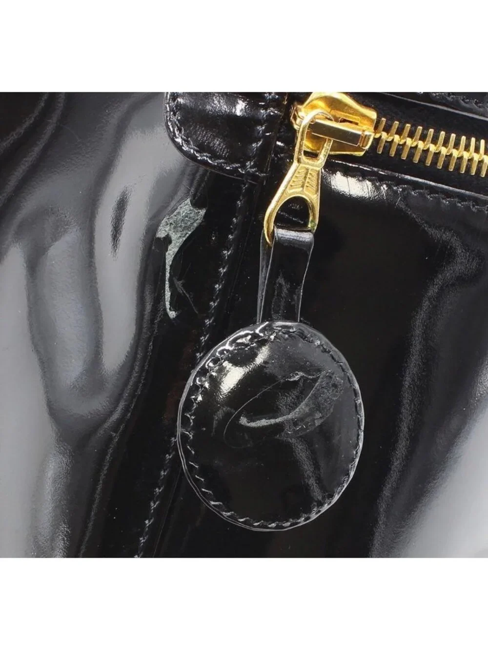 Chanel CC Logo Patent Leather Vanity